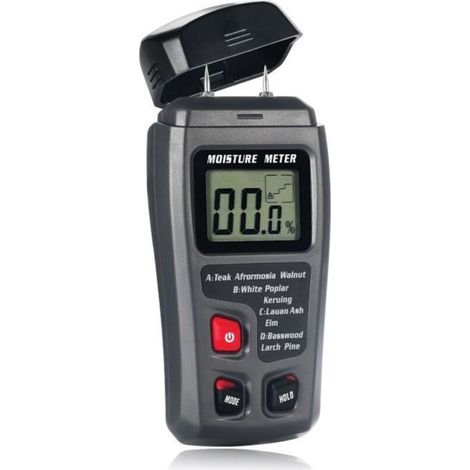 (Yellow)Moisture Detector Simple Tester - Measuring Range 5-50% Wood, 1.5-33% Materials (1/5)