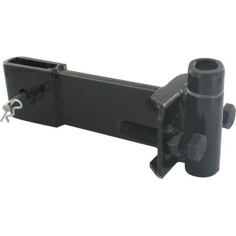 Chape Attelage Motoculteur - 1 Pièce - Longueur 21.4 Cm - Entraxe 57 Mm - Pour Butteur et Arracheur - Acier (1/5)