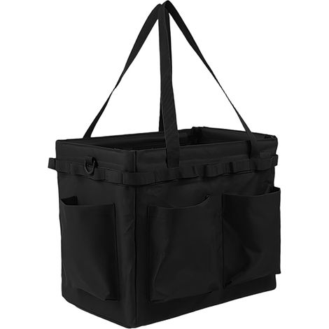 Organisateur de coffre de voiture pliable, grand bac de rangement avec poches et sangle pour SUV, camion, matériel de camping et outils de barbecue (1/5)