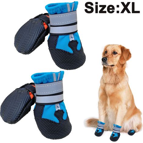 Chaussures Pour Chien - Semelle Antidérapante Et Imperméable - Pour Chiens Moyens À Grands - Usage Extérieur - Par 4 (1/5)