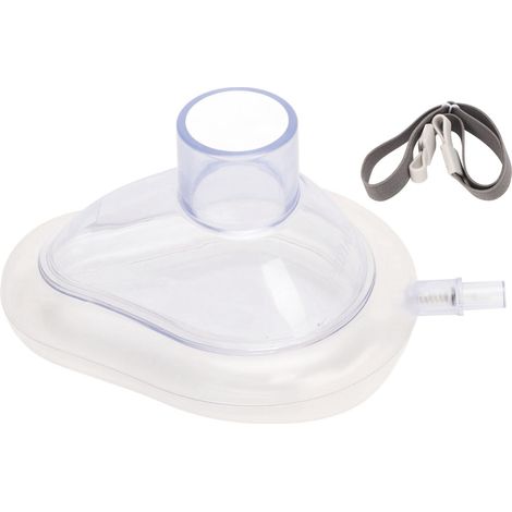 Masque de RCP en Silicone Professionnel - Couverture Faciale d'Urgence Portable pour Adultes (1/5)