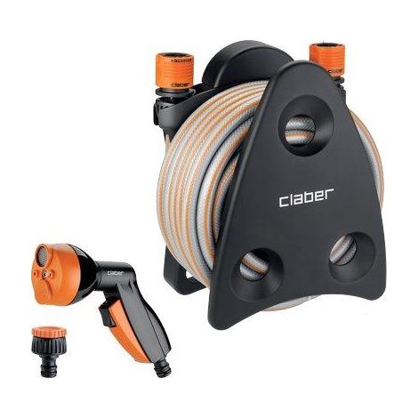 AVVOLGITUBO IRRIGAZIONE MINISET BALCONY CLABER  TUBO 1/2 MT 10 + RACCORDI + PISTOLA