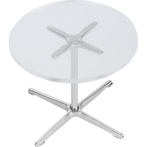 Table ronde transparente miniature pour maison de poupée à l'échelle 1:12, meuble tendance, jouet d'imitation (1/5)