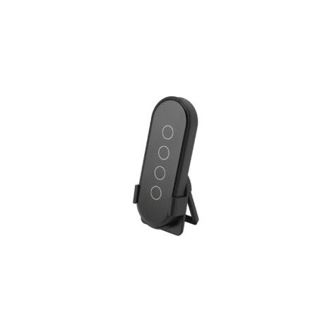 Für Tuya ZigBee Wireless Smart Home Schalter mit Fernbedienung, 4 Streifen, 12 Szenen, Schwarz - Crezuo (1/4)