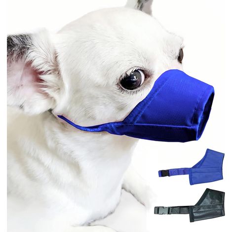 2 muselières pour chien, ajustement rapide et réglable, anti-morsure, anti-aboiement, anti-mâchonnement, pour chiens à museau long (1/5)