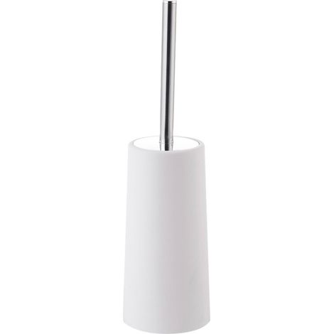 Brosse De Toilette - Manche En Acier Inoxydable 304 - Support Autonome - Anticellulite - Blanc Ou Noir - 1 Pièce (1/5)