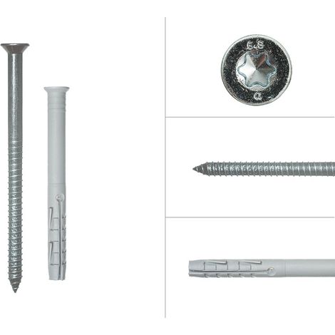 Rahmendübel mit Senkkopfschraube TX40 verzinkt 10 x 100 mm - Pro