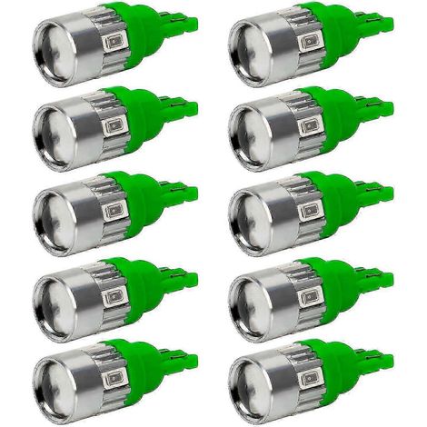 Lot de 10 ampoules LED T10 5630 6 SMD pour automobiles, 350 lm, 12 V (1/5)