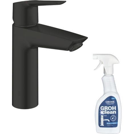GROHE Start mezclador de lavabo negro M + limpiador GrohClean