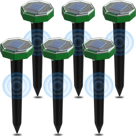 RHAFAYRE Utilisation d'un appareil à ultrasons pour l'énergie solaire 6 personnes , Assassin d'un appareil à ultrasons pour l'énergie solaire avec IP65 imperméable, à utiliser dans la pratique du jard (1/5)