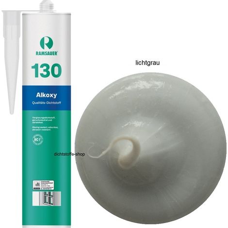 Ramsauer 130 Alkoxy Silikon Fugen Dichtstoff 310ml Kartusche lichtgrau (1/5)