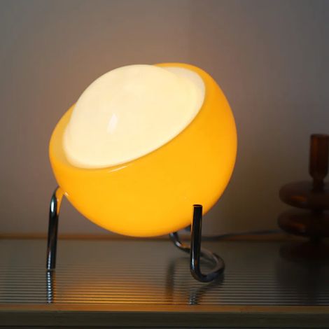 Lampe de table rétro, lampe de chevet en verre, décoration créative (1/4)