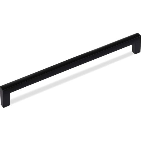 Möbelgriff Bügelgriff BLACKLINE I BA 256 mm schwarz matt inkl. Schrauben, 1 Stück