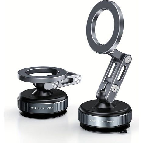 360° magnetisch verstellbare Autotelefonhalterung mit Saugnapf, werkzeuglose Montage, ideal für Autofahrer (1 Stück) (1/5)