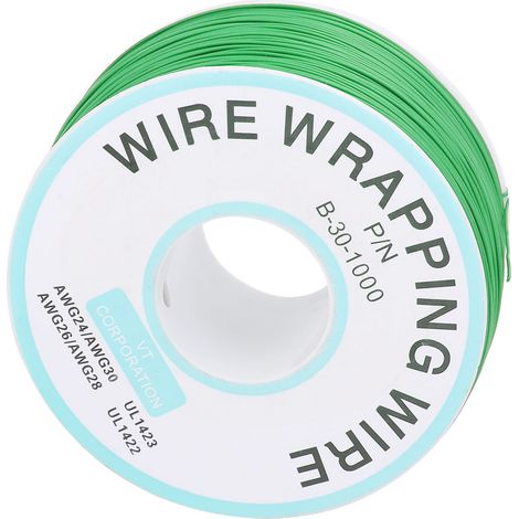 Kupferdraht-Leiterplatte, fliegender Draht, verzinnte einadrige elektronische Verbindungsleitung, Grün (1/5)