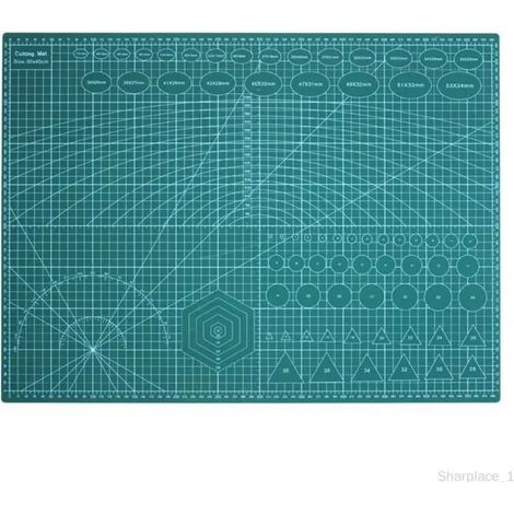 Tapis de découpe - Professionnel - 60x45CM - Double face - Antidérapant - Vert