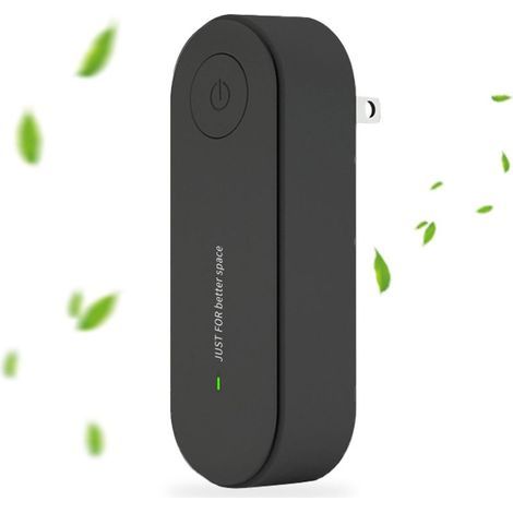 Purificateur d'air portable - Générateur d'ions négatifs - Pour chambre, bureau, salle de bain - 20 millions d'ions/s - 5 m² - Alimentation secteur - 1 pièce (1/5)