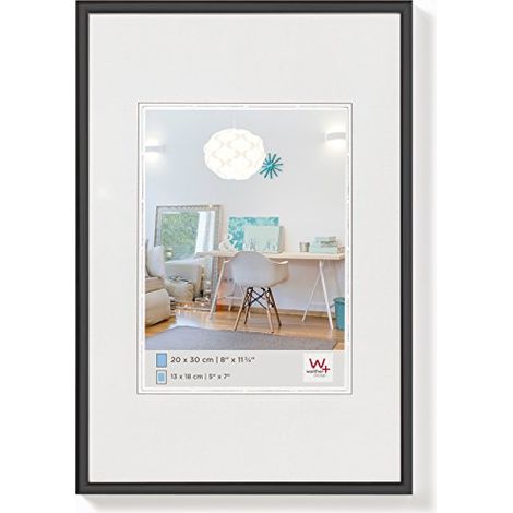 Walther Design KV824B New Lifestyle, cornice in plastica, 18 x 24 cm, nero, confezione da 1 (1/4)