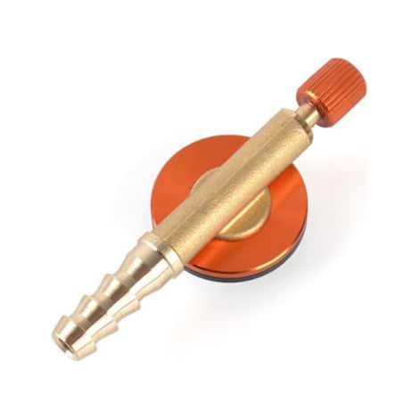 Válvula de interruptor de quemador Estufa de camping al aire libre Interruptor de interfaz universal Válvula de control de tanque de gas plano Accesorios de estufa de válvula de gas (amarillo) (1/4)