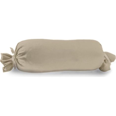 Vario Kissenbezug Jersey für Nackenrolle, kiesel, 15 x 40 cm Dekokissen