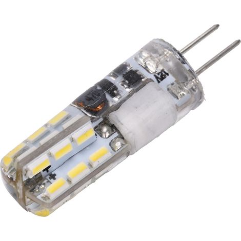 Ampoule LED G4 24 LED 2W 200LM Bi Pin non dimmable pour lustre AC/DC 12V (blanc froid 6000-6500K) (1/5)
