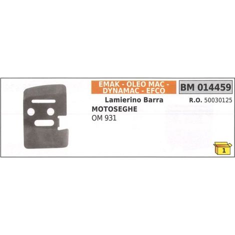 Lamierino barra lato catena EMAK per motosega OM 931 014459
