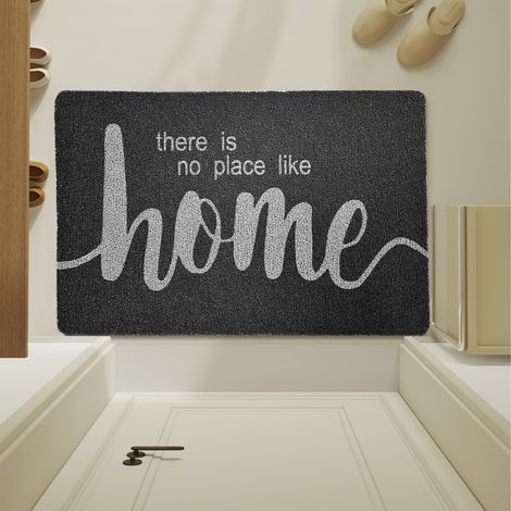 New style entrance mat, bathroom rug, PVC loop floor mat, non-slip doormat for toilet and entryway - Black - 4060CM Loop