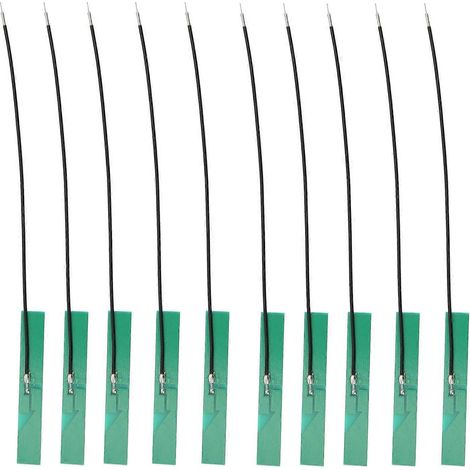 10 Stück interne WLAN-Antennen mit RG1.13-Kabel für guten Empfang, große Signalabdeckung, 2,4-GHz-Antenne (eingebaut) für S