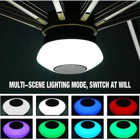 Ombrellone con 10 modalità di illuminazione, luce LED wireless Bluetooth regolabile per giardino e patio (colore) (1/4)