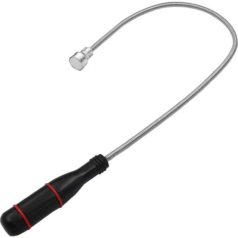 Outil de ramassage magnétique flexible 1 pièce, balai magnétique mécanique à aimant flexible portable pour la cueillette de petites pièces, écrous, boulons, vis, clés, pièces automobi (1/5)