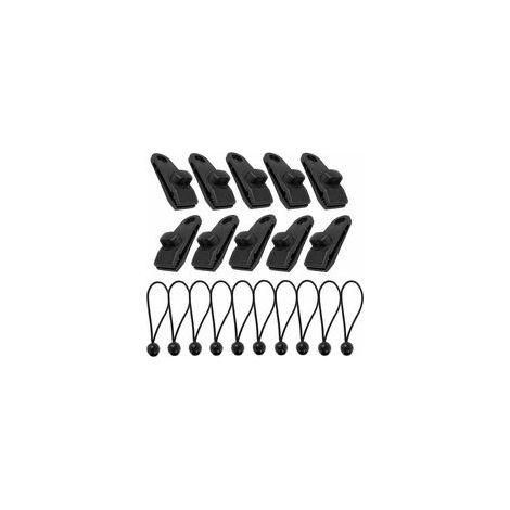 10 Sets Pince pour Bache, Attache Bache, Pinces de Tente, tendeur bache Piscine, Tente Pince, Tendeur Bache Parfait pour Tendre Une Bâche, Tentes, Auvents, Bannières (1/5)