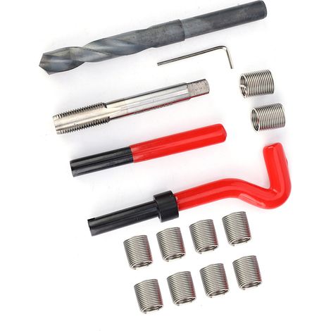 15-teiliges Reparatur- und Einsatzset für M14x1,5-Innengewinde zur Gewindereparatur (1/5)