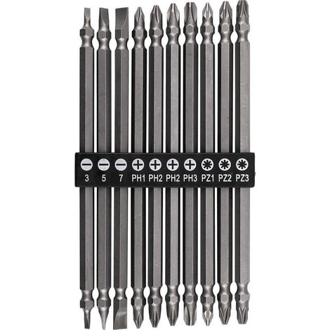 Graphite Set di 10 inserti lunghi doppi 150 mm per avvitatore