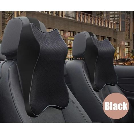 Appui-tête Coussin Mémoire Mousse Siège Auto, Repose-nuque Conducteur Passager avec Housse Amovible Respirante (1/5)