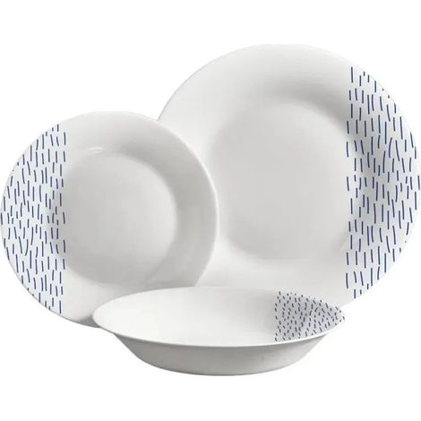 Set 18 piatti rotondi decorati (1/3)