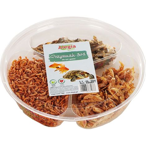 Alimento pregiato PER PESCI, rettili, tartarughe, CANI, gamberetti, gammari, sperlani 50G (1/2)