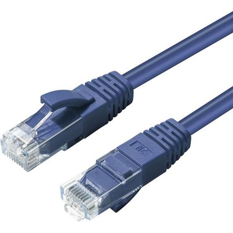 MicroConnect CAT6A UTP 7,5 m Blau LSZH