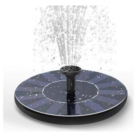 Mini fontaine solaire, kit de panneau solaire autonome pour jardin, piscine et extérieur (1/5)