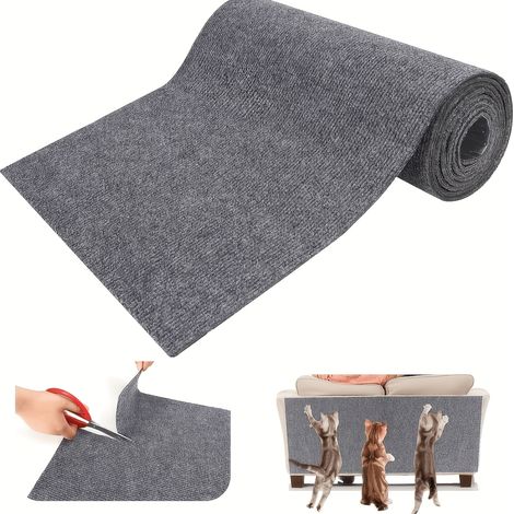 Planche à gratter auto - adhésive pour chat - cutable - tapis de protection pour meubles de chat - 60cm 30cm (1/5)