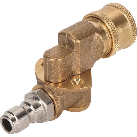 Quick-connect swivel coupler attachment for 4500psi adjustable pressure washer nozzle, 5-level garden supplies (1/5)