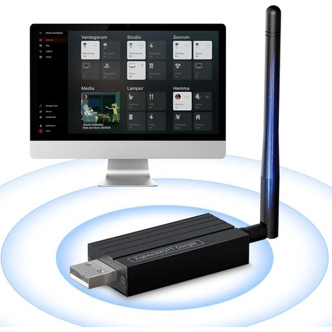 Dongle Zigbee USB 3.0 Plus Universel Gateway Hub TI CC2652P + CP2102N Clé USB Routeur/Coordonnateur pour ZHA dans Home Assistant ou Zigbee2MQTT etc (1/5)
