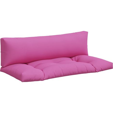 Coussins de palette lot de 2,Coussins d'extérieur rose tissu Oxford CFW568869 (1/5)