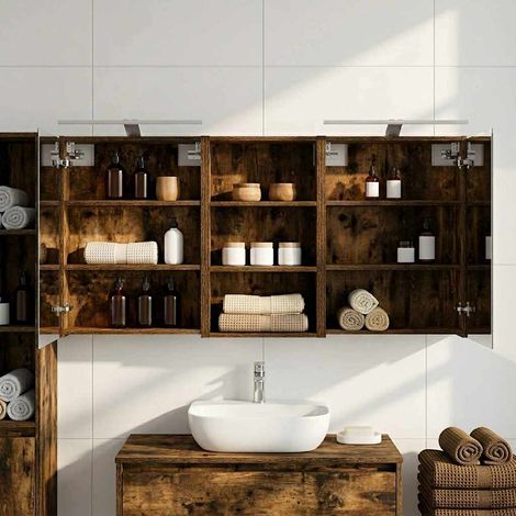 vidaXL Ensemble de Meubles de Salle de Bain 3 pcs 140 x 14,5 x 70 cm