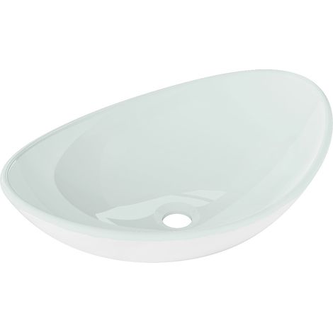 Mexen Sonia Glas-Waschtischschüssel 54 x 37 cm, weiß - 24145430 (1/5)