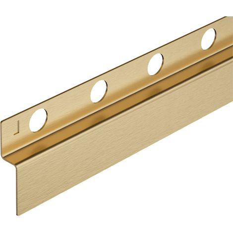 Balneo Profilé murale inclinée à gauche pour douche 170cm, acier inoxydable, finition gold, Pente de 1,5% (1/5)