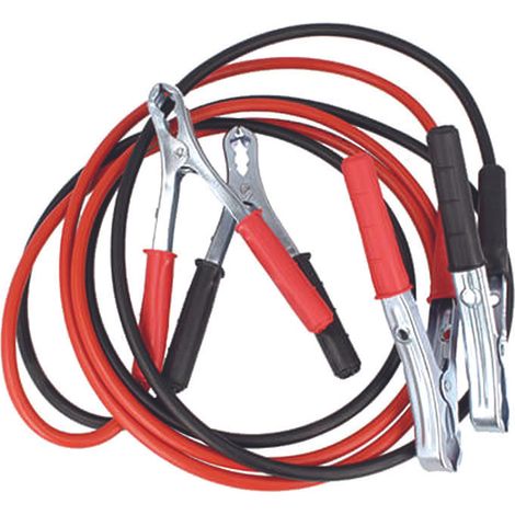 Cavi collegamento batteria auto - Specifiche: mt 2,5 sezione mmq 16 pinze rosso+nero 120amp