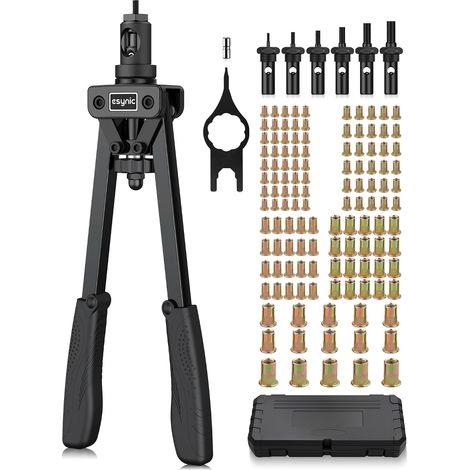 14 Inch Rivet Pliers Insert with 6 Mandrels M3-M10 with 125pcs Nuts (1/5)