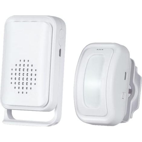 Detecteur de Passage,Alarme Detecteur de Mouvement, Alarme Detecteur Exterieur sans Fil, Sonnette Entrée Magasin, Alarme Maison sans Fil, Alarme Port (1/4)