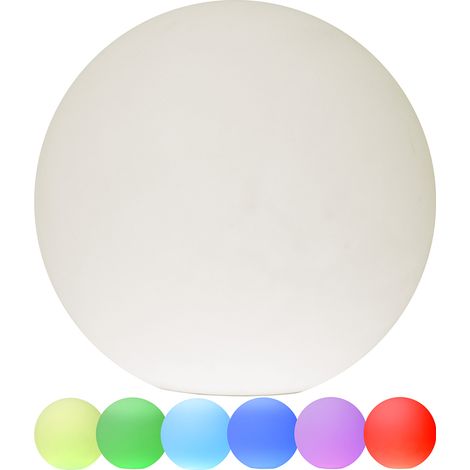 Décoration Star Trading Twilights, Boule, Blanc, LED, RVB Coloré, Blanc, Télécommande, Extérieur, 50 cm