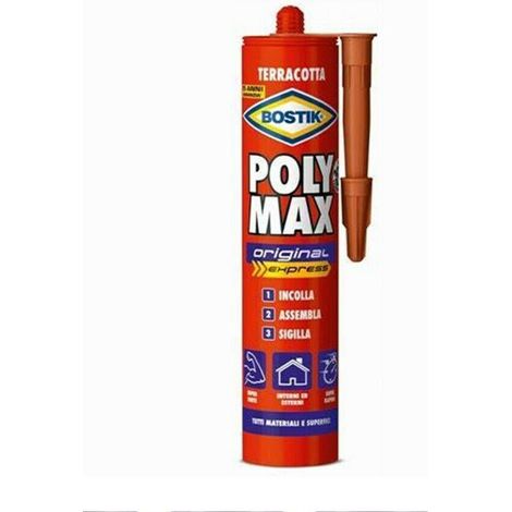 Colla di montaggio universale BOSTIK Polymax Express da 425 g – col. TERRACOTTA (1/2)